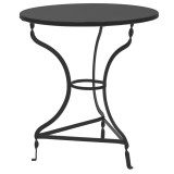 Masa Noah negru metalic D70x72cm