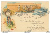 3215 - COUNTRY LIFE, Litho, Romania - old postcard - used - 1898