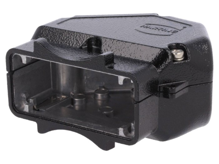 Conector carcasă pe cablu, &icirc;n unghi