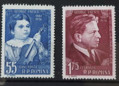 Romania 1956 - George Enescu MNH foto