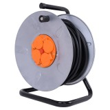 Derulator cablu electric Hepol cu 4 prize si 25 m