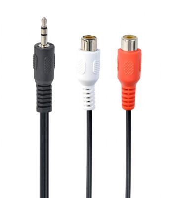 CABLU audio GEMBIRD Splitter (3.5 jack to 2 x stereo socket), 20cm &amp;quot;CCA-406&amp;quot; (timbru verde 0.08 lei) foto