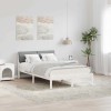 VidaXL Cadru de pat Alb și gri deschis 120 x 190 cm Lemn masiv de pin 878558