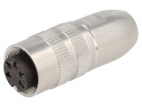 Conector M16 Mufă Mamă 5 PIN 5A 250V Drept, Lumberg