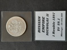 1 Rubla Nikolai II, 1897, Rusia imperiala - A 4017