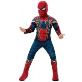 Costum cu muschi Iron Spiderman Avengers EndGame pentru baieti 8-10 ani 135-150 cm
