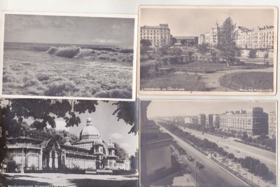 bnk cp URSS - lot 60 carti postale alb/negru , circulate/necirculate/uzate foto