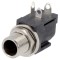 Conector alimentare DC tată argintat THT
