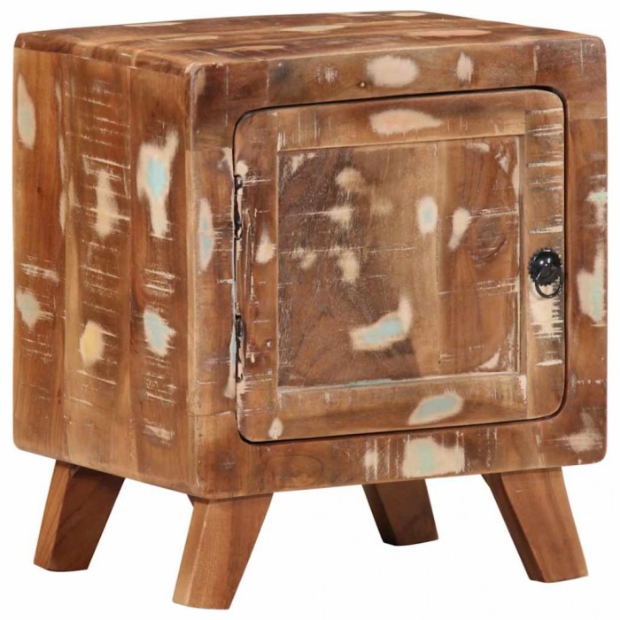 Gossi noptiera 40x32x46 cm lemn masiv recuperat