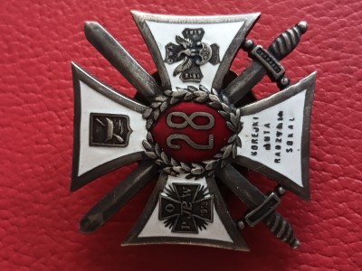 decoratie militara Polonia , anul 1918 ,Email si metal .stare excelenta foto