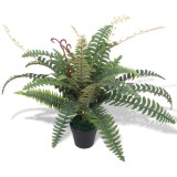 VidaXL Ferigă artificială cu ghiveci, 60 cm, verde