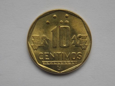 10 CENTIMOS 1994 PERU-XF foto
