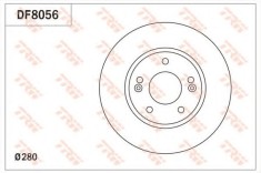 Disc frana KIA CEED SW (JD) (2012 - 2016) TRW DF8056