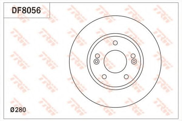Disc frana KIA CEED SW (JD) (2012 - 2016) TRW DF8056