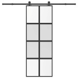 Cumpara ieftin Usa glisanta cu set de feronerie sticla temperata si aluminiu