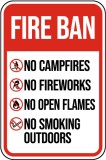 Fire Ban Sign