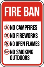 Fire Ban Sign foto
