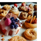 Dessert de Vis , Lumanare tip mini tort parfumata din ceara de soia