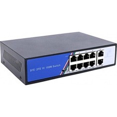 Switch PoE 8 RJ45 10/100Mbps + 2 RJ45 10/100/1000Mbps - BestNPS NPS08F02GN-GS SafetyGuard Surveillance