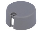 Buton rotativ gri cu indicator plastic 6mm