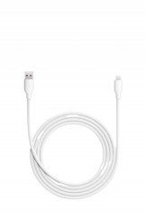 Cablu de date Xiaomi 6A USB-A la USB Type-C Alb, 2m, incarcare rapida 120W, din silicon, 480Mbps