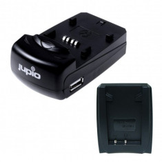 Incarcator Universal Jupio cu 1 baza si 1 USB, cu conector pentru acumulatori tip Nikon EN-EL10 foto