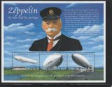 Gambia 2000-Transporturi,Zeppelin,bloc 3 val.,MNH,Mi,3602-3604 KB, Nestampilat