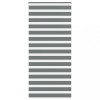 Jaluzea tip zebra gri &icirc;nchis lățime țesătură 110,9 cm poliester