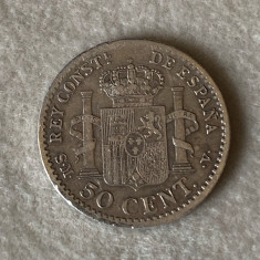 50 centimos 1904 Spania - Argint