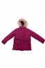 Jacheta de iarna cu blana artificiala la gluga John Baner, pentru femei, Grena