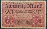 Bancnota 20 Marci - GERMANIA/ BERLIN, anul 1918 *cod 497 C - Razboiul I Mondial