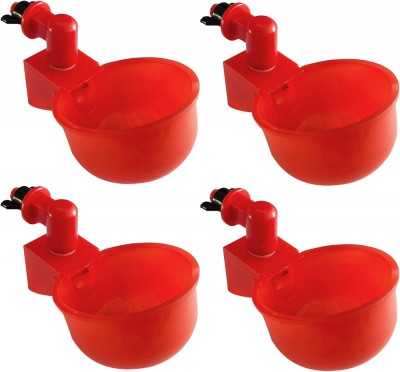 Set 4 adapatoare automate pentru pasari, Mmgoqqt, Plastic, 10.5 x 6.5 x 4 cm, Rosu foto