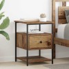 VidaXL Dulap de noapte Lemn vechi 40 x 42 x 56 cm Lemn compozit