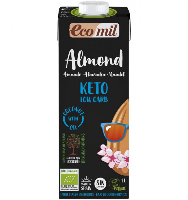 Bautura Vegetala de Migdale Natur Bio Keto 1 litru Ecomil