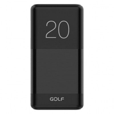 Golf Power Bank (booster) 20000mA NEGRU 2 iesiri USB 1x2,1A si 1x1A + microUSB + 4LED power tester G81 foto