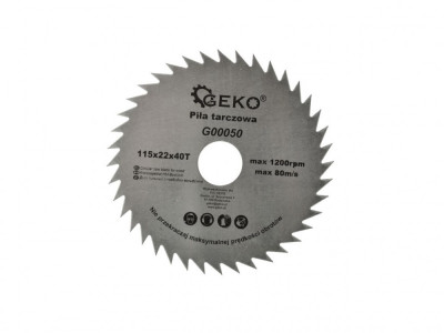 Disc circular pentru lemn 115x22x40T, Geko G00050 foto