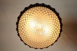 Plafoniera Art Deco Limburg Sticla Ananas Vintage, Mid-Century, Alama Aurita, &Oslash;42cm, Aplica Tavan