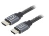 Gembird Cablu HDMI 2.0 Textil 5m Negru | Suport 4K UHD, High Speed, Ethernet, Audio Video