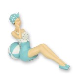 Fata cu mingea-figurina decorativa din rasini CW-33