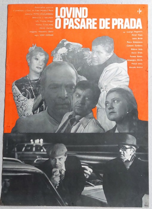 Lovind o pasare de prada - afis film romanesc, Romaniafilm 1983, Epoca de Aur
