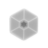 CUTIE SNACK HEXAGON SNACKLE 6 COMPARTMENTE, MELII, GREY