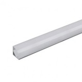 PROFIL ALUMINIU PENTRU BANDA LED 2M 15.8MM X 15.8MM MAT, V-TAC