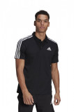 Cumpara ieftin Tricou polo barbati Adidas Primeblue D2M 3S Negru, S