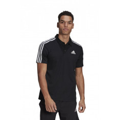 Tricou polo barbati Adidas Primeblue D2M 3S Negru