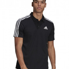 Tricou polo barbati Adidas Primeblue D2M 3S Negru