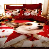 Lenjerie pat finet 3d 6 piese craciun f-xmas47