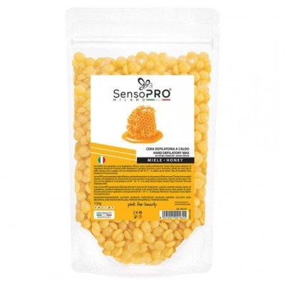 Ceara epilat elastica granule, SensoPro, Miere, 100 g foto