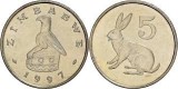 Zimbabwe 1997 - 5 cent UNC