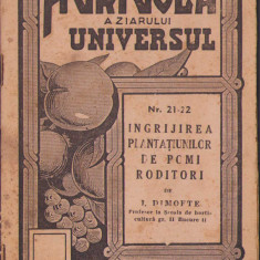 HST C296 Îngrijirea plantațiunilor de pomi roditori 1944 Dimofte