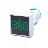 Voltmetru Digital Patrat de Panou 22mm Verde AD10122VMS/V 5C016 XXM